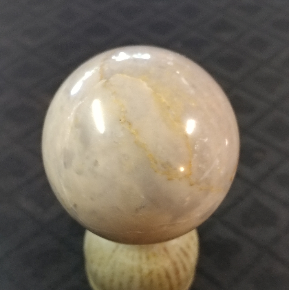 Orange Calcite Sphere - Picture 2 of 2